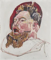 Hoofd van een Landsknecht